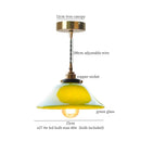 GobekUsa Glass LED Pendant Flower Lampshade for Bedroom & Living Room Decor