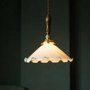 GobekUsa Glass LED Pendant Flower Lampshade for Bedroom & Living Room Decor