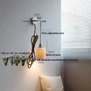 GobekUsa Ceramic LED Wall Lamp with Pull Chain Switch, Adjustable Stair Light Sconce