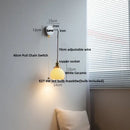 GobekUsa Ceramic LED Wall Lamp with Pull Chain Switch, Adjustable Stair Light Sconce