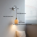 GobekUsa Ceramic LED Wall Lamp with Pull Chain Switch, Adjustable Stair Light Sconce