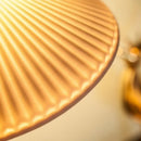 GobekUsa Brass Ceramic LED Wall Light | Nordic Modern Bedside Lamp for Bedroom, Bathroom, and Sofa