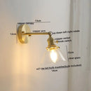 GobekUsa Ceramic LED Wall Light with Pull Chain Switch for Bedroom Bathroom Living Room