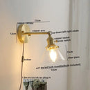 GobekUsa Ceramic LED Wall Light with Pull Chain Switch for Bedroom Bathroom Living Room