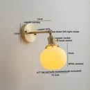 GobekUsa Ceramic LED Wall Light with Pull Chain Switch for Bedroom Bathroom Living Room