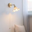 GobekUsa Ceramic LED Wall Lights | Pull Chain Switch | Bedroom Mirror Fixture