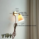 GobekUsa Ceramic LED Wall Lights | Pull Chain Switch | Bedroom Mirror Fixture