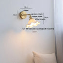 GobekUsa Ceramic LED Wall Lights | Pull Chain Switch | Bedroom Mirror Fixture