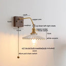 GobekUsa Ceramic LED Wall Sconce Pull Chain Switch Mirror Light Fixtures