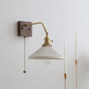 GobekUsa Ceramic LED Wall Sconce Pull Chain Switch Mirror Light Fixtures