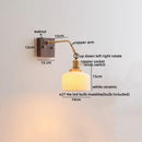 GobekUsa Ceramic LED Wall Sconce Pull Chain Switch Mirror Light Fixtures