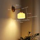 GobekUsa Ceramic LED Wall Sconce Pull Chain Switch for Dining Bedroom Bathroom Mirror