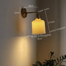 GobekUsa Ceramic LED Wall Sconce Pull Chain Switch for Dining Bedroom Bathroom Mirror