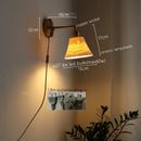 GobekUsa Ceramic LED Wall Sconce Pull Chain Switch for Dining Bedroom Bathroom Mirror