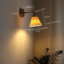 GobekUsa Ceramic LED Wall Sconce Pull Chain Switch for Dining Bedroom Bathroom Mirror