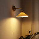GobekUsa Ceramic LED Wall Sconce Pull Chain Switch for Dining Bedroom Bathroom Mirror