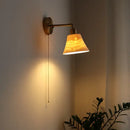 GobekUsa Ceramic LED Wall Sconce Pull Chain Switch for Dining Bedroom Bathroom Mirror