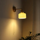 GobekUsa Ceramic LED Wall Sconce Pull Chain Switch for Dining Bedroom Bathroom Mirror