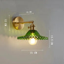 GobekUsa Clear Glass LED Wall Light Copper Pull Chain Switch Modern Wandlamp