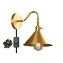 GobekUsa LED Copper Wall Lights | Pull Chain Switch | Indoor Bedroom Living Room Lamp