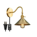 GobekUsa LED Copper Wall Lights | Pull Chain Switch | Indoor Bedroom Living Room Lamp