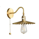 GobekUsa LED Copper Wall Lights | Pull Chain Switch | Indoor Bedroom Living Room Lamp