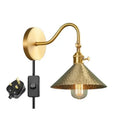 GobekUsa LED Copper Wall Lights | Pull Chain Switch | Indoor Bedroom Living Room Lamp