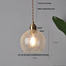 GobekUsa Glass Globe LED Pendant Light - Adjustable Modern Nordic Hanging Fixture