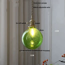 GobekUsa Glass Globe LED Pendant Light - Adjustable Modern Nordic Hanging Fixture