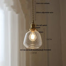 GobekUsa Glass Globe LED Pendant Light - Adjustable Modern Nordic Hanging Fixture