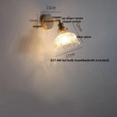 GobekUsa Glass Bedside Sconce: Modern Nordic LED Wall Light with Pull Chain Switch