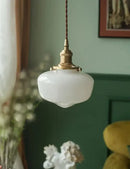GobekUsa Glass Shade LED Pendant Lamp: Modern Minimalist Lighting for Bedroom, Kitchen, and Bar