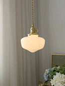 GobekUsa Glass Shade LED Pendant Lamp: Modern Minimalist Lighting for Bedroom, Kitchen, and Bar