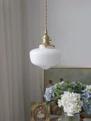 GobekUsa Glass Shade LED Pendant Lamp: Modern Minimalist Lighting for Bedroom, Kitchen, and Bar