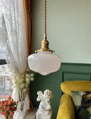 GobekUsa Glass Shade LED Pendant Lamp: Modern Minimalist Lighting for Bedroom, Kitchen, and Bar