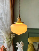 GobekUsa Glass Shade LED Pendant Lamp: Modern Minimalist Lighting for Bedroom, Kitchen, and Bar