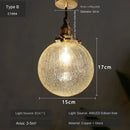 GobekUsa Glass LED Pendant Lamp for Home Indoor Lighting, Nordic Modern Hanglamp