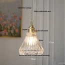 GobekUsa Glass LED Pendant Lamp Modern Copper Socket Hanging Light