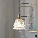 GobekUsa Glass LED Pendant Lamp Modern Copper Socket Hanging Light