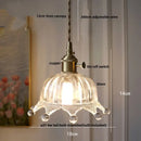 GobekUsa Glass LED Pendant Lamp Modern Copper Socket Hanging Light