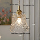 GobekUsa Glass LED Pendant Lamp Modern Copper Socket Hanging Light
