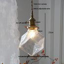 GobekUsa Glass LED Pendant Lamp Modern Copper Socket Hanging Light