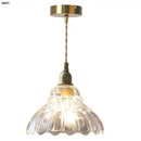 GobekUsa Glass LED Pendant Lamp Modern Copper Socket Hanging Light