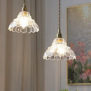 GobekUsa Glass LED Pendant Lamp Modern Copper Socket Hanging Light