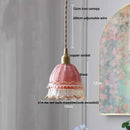 GobekUsa Glass LED Pendant Lamp Modern Copper Socket Hanging Light