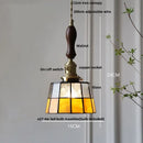 GobekUsa Brass LED Pendant Light with Adjustable Glass & Wood Hang Lamp