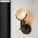 GobekUsa Modern Art Deco Glass LED Wall Lamp Sconce for Bedroom Foyer lighting Corridor Luminaire E27