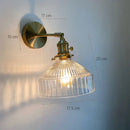GobekUsa Glass Shade Modern LED Indoor Wall Sconce Lamp With Switch