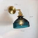 GobekUsa Glass Shade Modern LED Indoor Wall Sconce Lamp With Switch