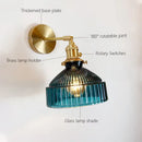 GobekUsa Glass Shade Modern LED Indoor Wall Sconce Lamp With Switch